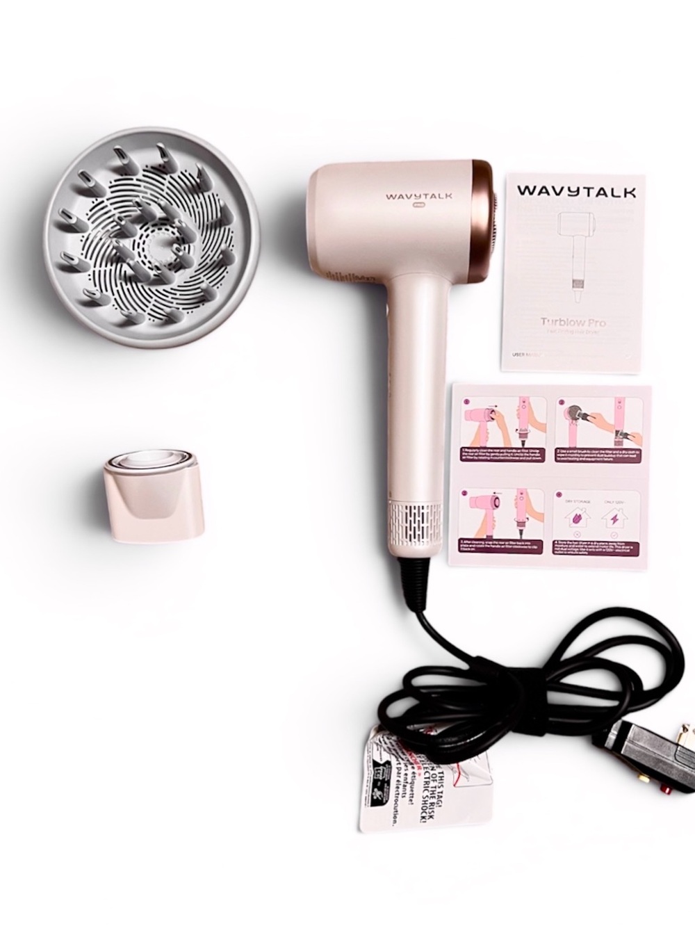 Wavytalk Hair Dryer Turblow Pro Ionic with Diffuser